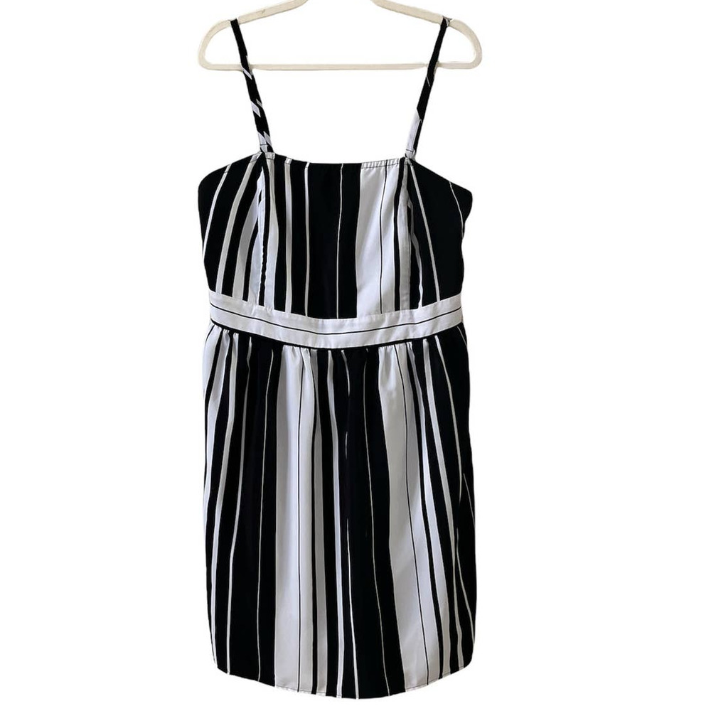 Lane Bryant Black White Stripe Sundress Dress Size 22
